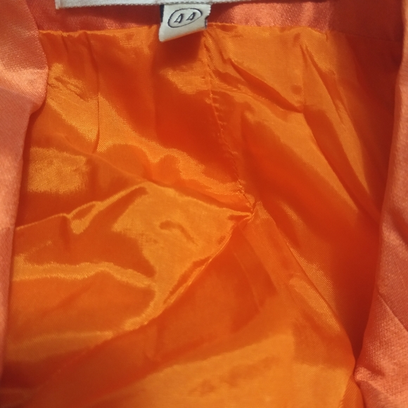 Orange sateen blazer - Picture 7 of 8